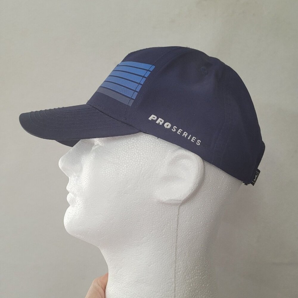 Pro Series Hat Cap Mens Golf Blue Performance Logo‎ Hook & Loop Back - Picture 4 of 10